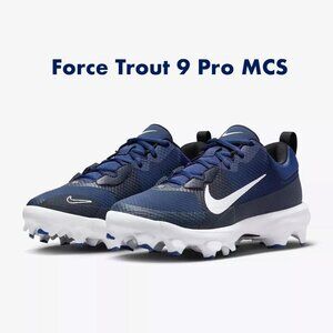 Force Trout 9 Pro MCS Nike Mens Baseball Cleats Navy White size 14